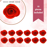 Thumbnail for sugar flowers for cake cupcake decoration red 120 gms