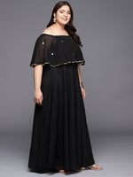Thumbnail for Ahalyaa Plus Size Off-Shoulder Maxi Ethnic Dress - Distacart