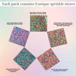 Thumbnail for confect rainbow magic sprinkles mix colourful celebration sprinkles for cake decor 140 gms rainbow sprinkles 03