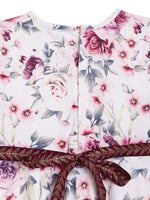 Thumbnail for Ahalyaa Girls Printed A-Line Maxi Kids Ethnic Dresses - Distacart
