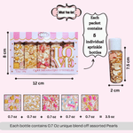 Thumbnail for confect girls baby shower sprinkles mix heart teddy baby feed bottle baby feet sprinkles pack of 5 baby shower 17