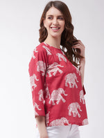Thumbnail for InWeave Red Elephant Top