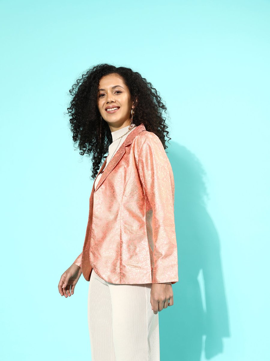 Ahalyaa Women Printed Blazer - Distacart