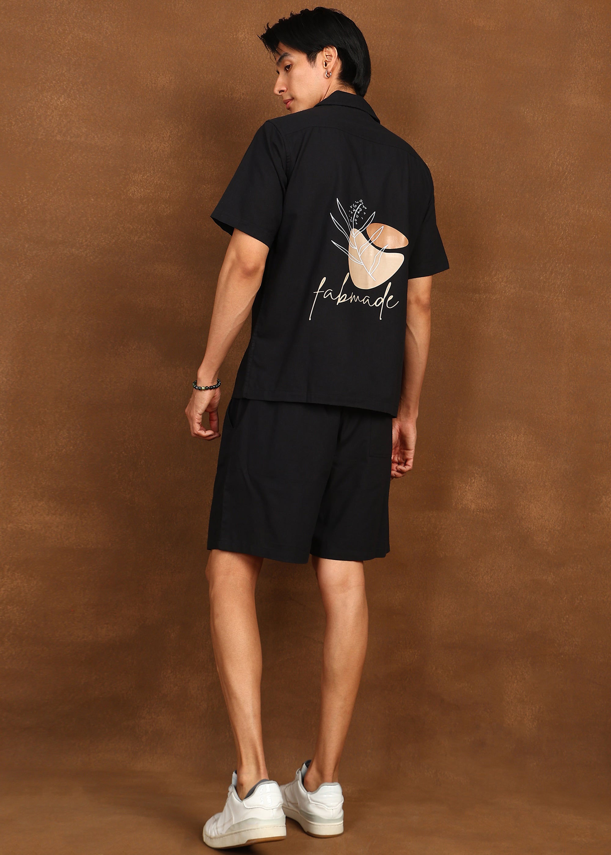 Fabmade Noir Emblem Co-Ord Set - Distacart