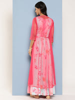 Thumbnail for Ahalyaa Women Floral Printed Top with Palazzos & Shrug - Distacart