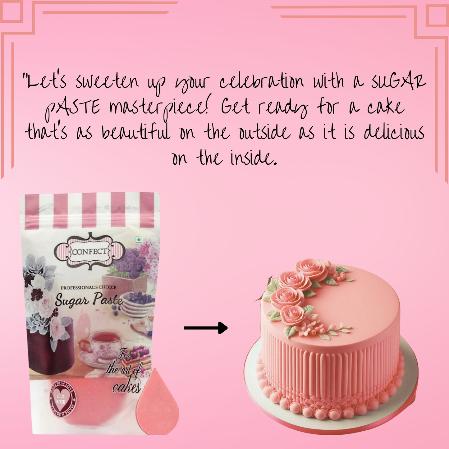 confect old rose sugarpaste br b 1 kg b