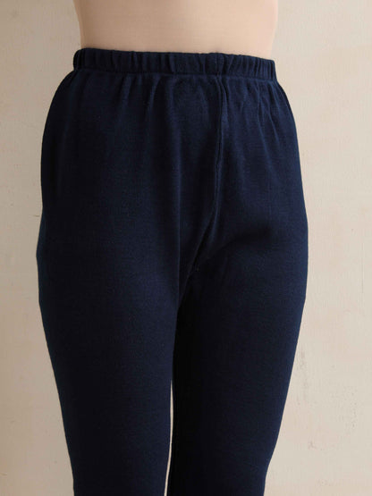 trueBrowns Navy Woollen Leggings - Distacart