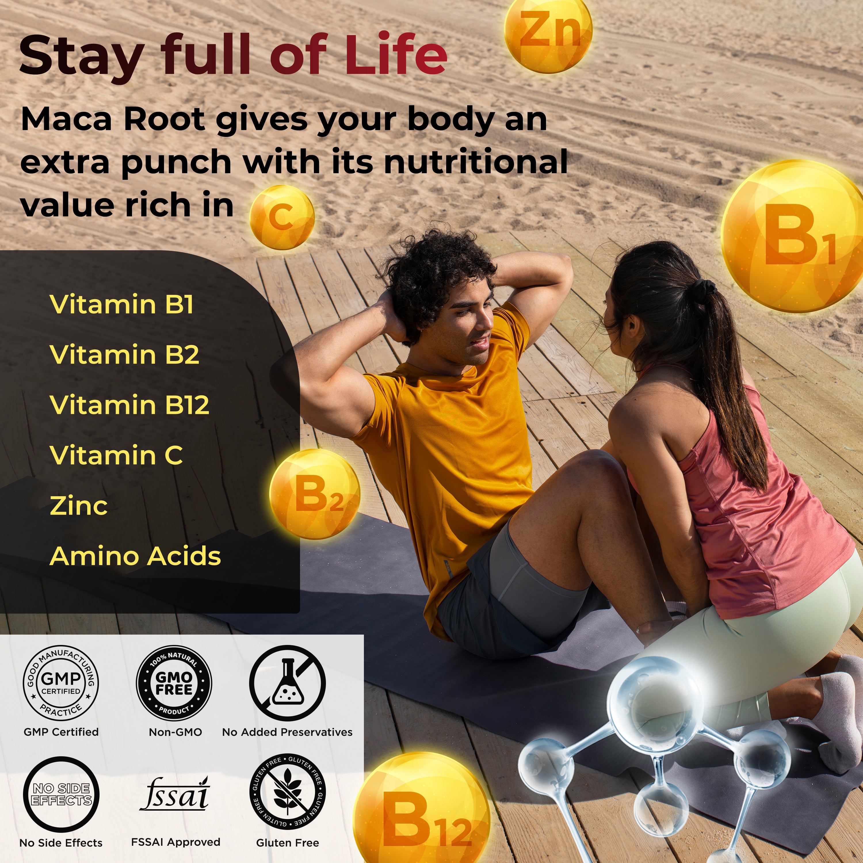 Health Veda Organics Maca Root Capsules - Distacart