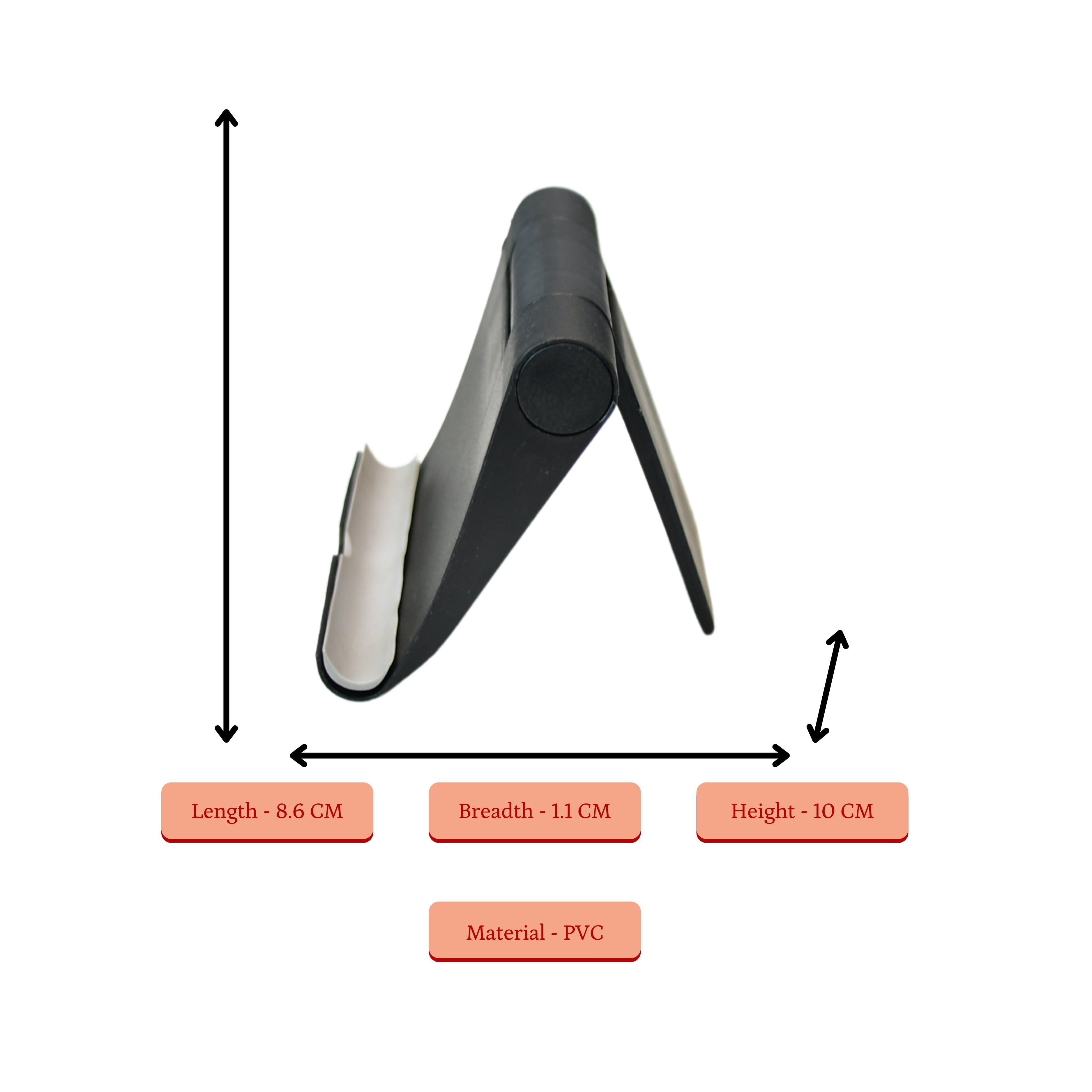 Sowpeace / Adjustable Black Tablet Stand | Trendy Desk Accessory