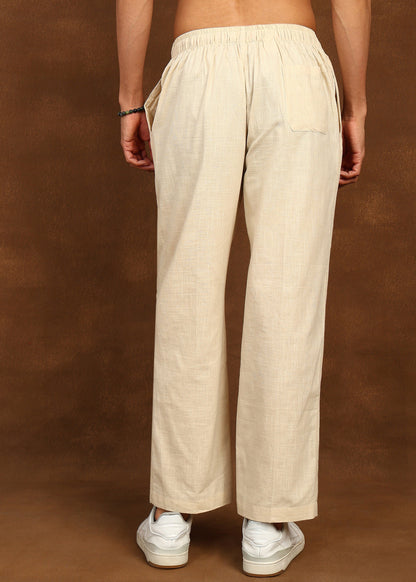 Fabmade Dune Flow Linen Trousers - Distacart
