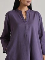 Thumbnail for trueBrowns Plum Purple Relaxed Fit Co-Ord Set - Distacart