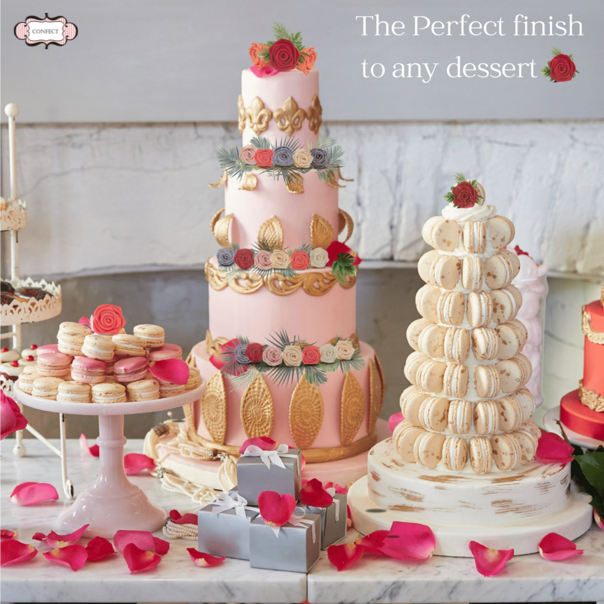 confect edible rose cake toppers edible toppers roses for cake decorations 12 roses pearl roses