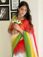 Thumbnail for Anouk Embellished Sequinned Pure Georgette Designer Saree - Distacart