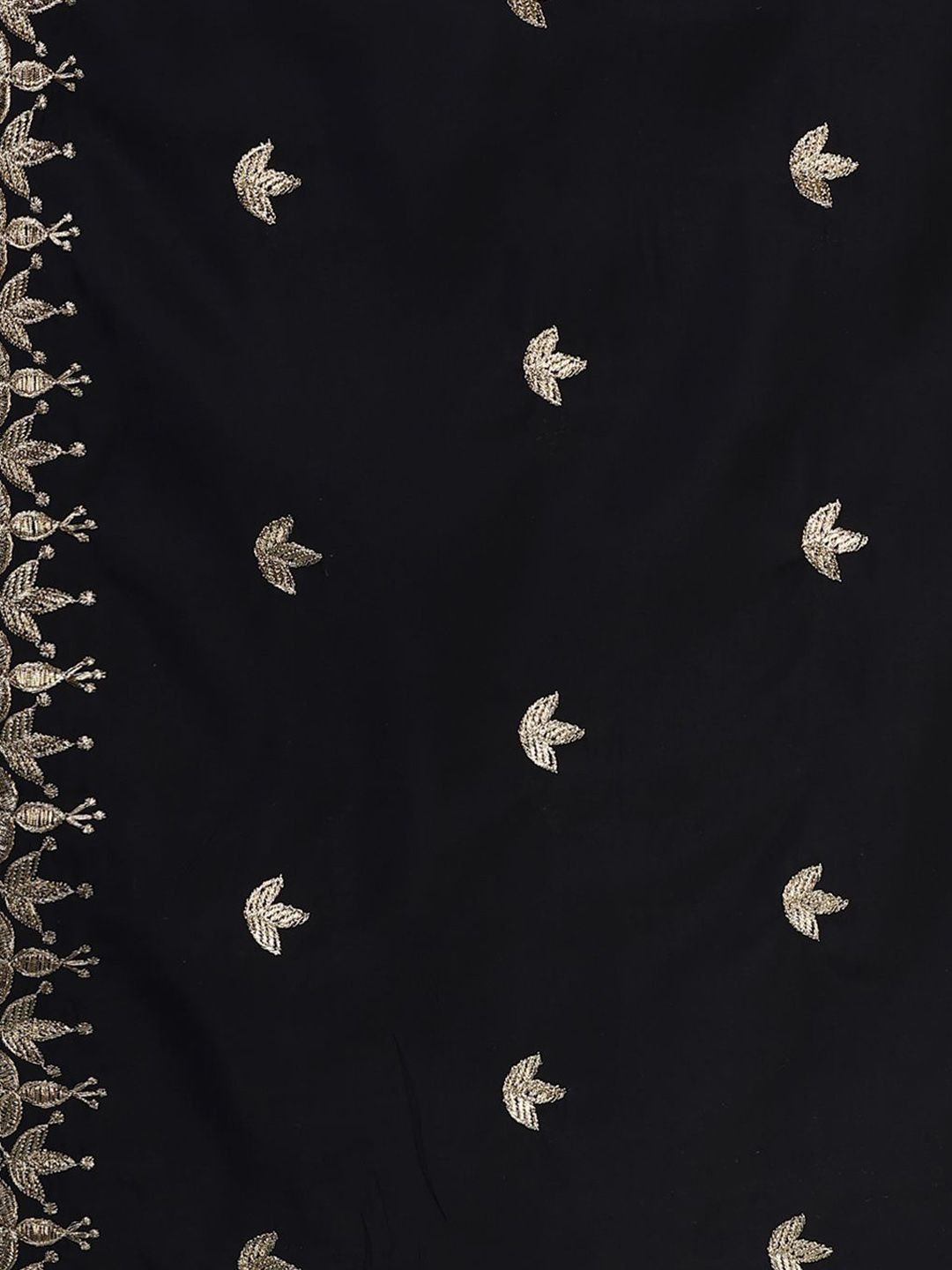 Kalini Floral Yoke Design V-Neck Thread Work Anarkali Kurta with Palazzo & Dupatta - Distacart
