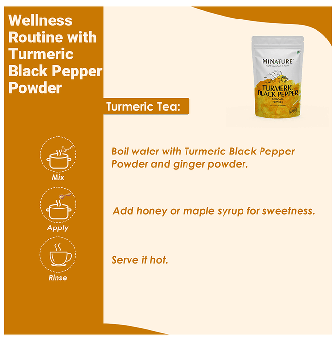 Minature Turmeric Black Pepper Organic Powder