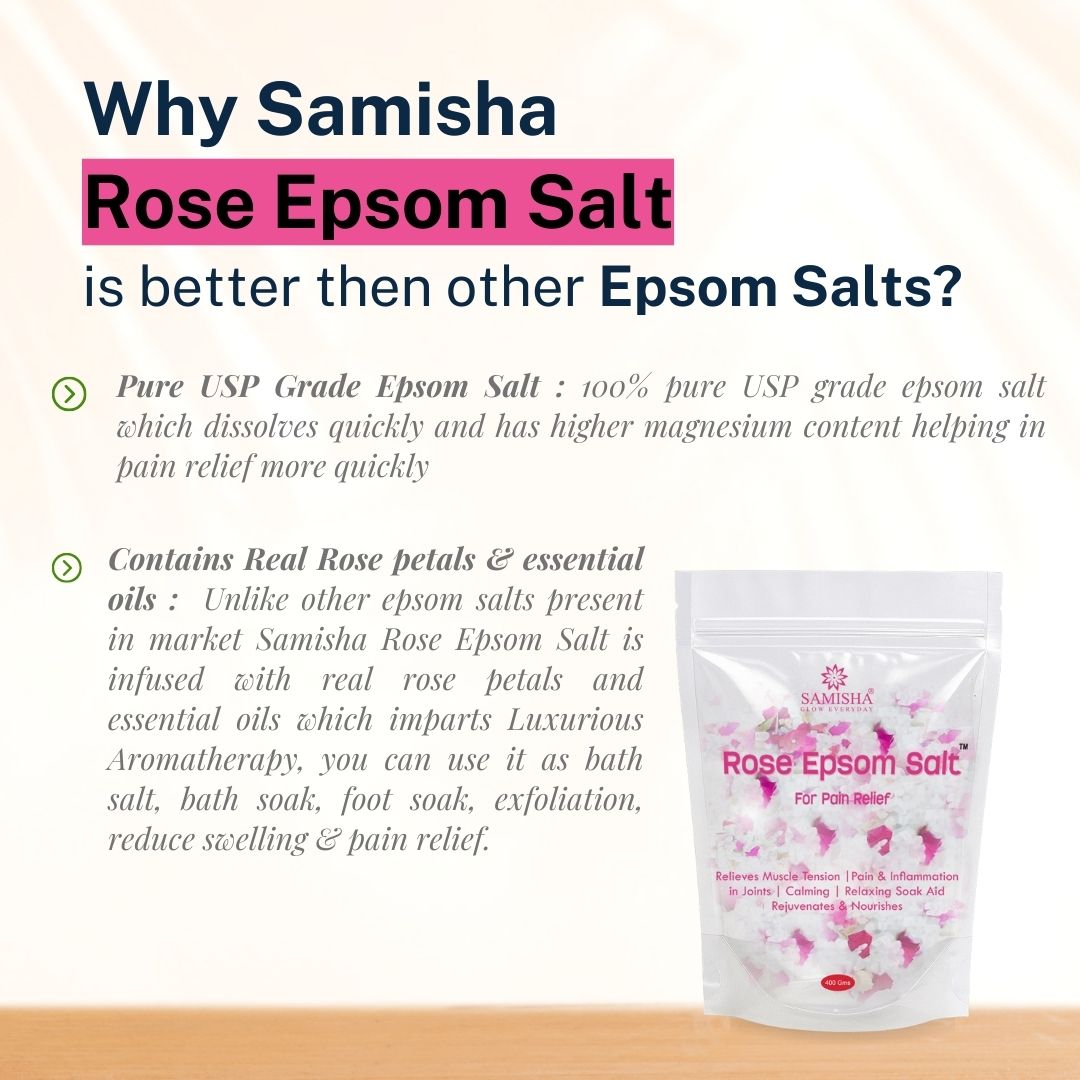 Samisha Rose Epsom Salt For Pain Relief - Distacart