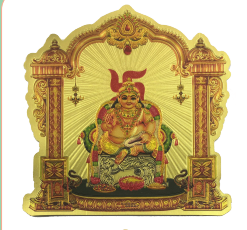 Stickerbazaar Micro Golden Mandir Sticker Regular - Distacart