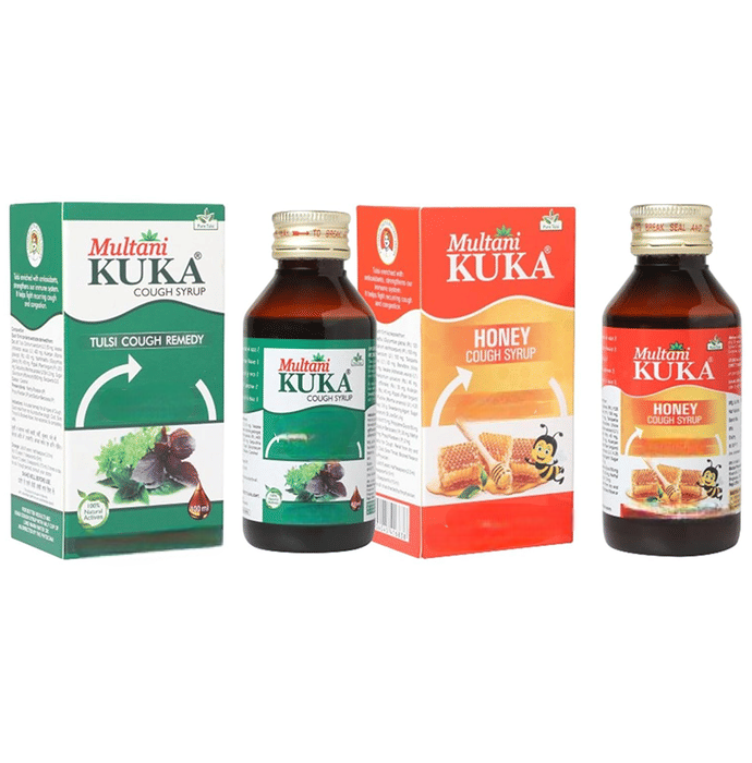 Multani Combo Pack of Kuka Cough Syrup & Kuka Honey (100ml Each) - Distacart