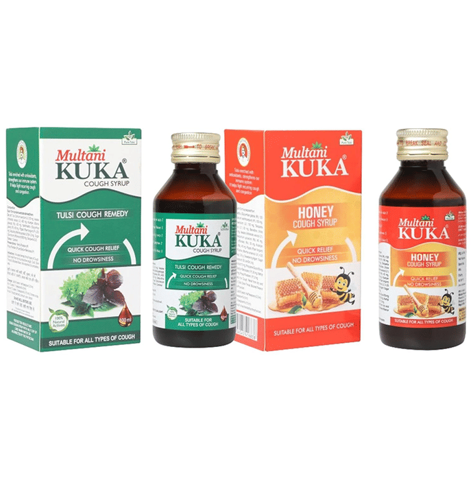 Multani Combo Pack of Kuka Cough Syrup & Kuka Honey (100ml Each)