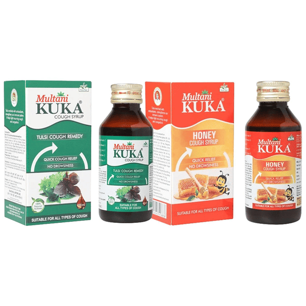Multani Combo Pack of Kuka Cough Syrup & Kuka Honey (100ml Each)