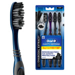 Thumbnail for Oral B Cavity Defense 123 Black Toothbrush With Charcoal Extract- Medium (Pack Of 4)