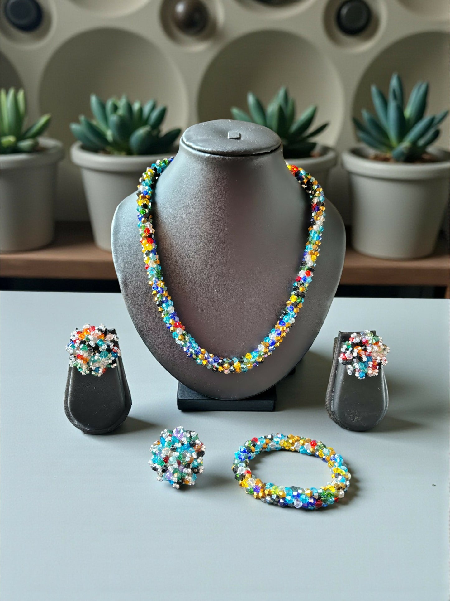 Inhanns Rangshine 4-In-1 Crystal Glam Set - Handmade - Multicolor - Distacart
