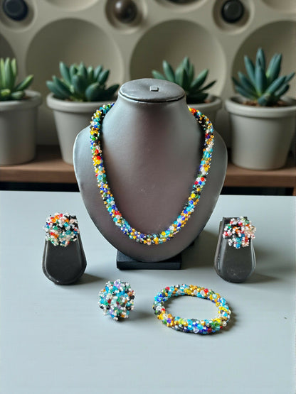 Inhanns Rangshine 4-In-1 Crystal Glam Set - Handmade - Multicolor - Distacart