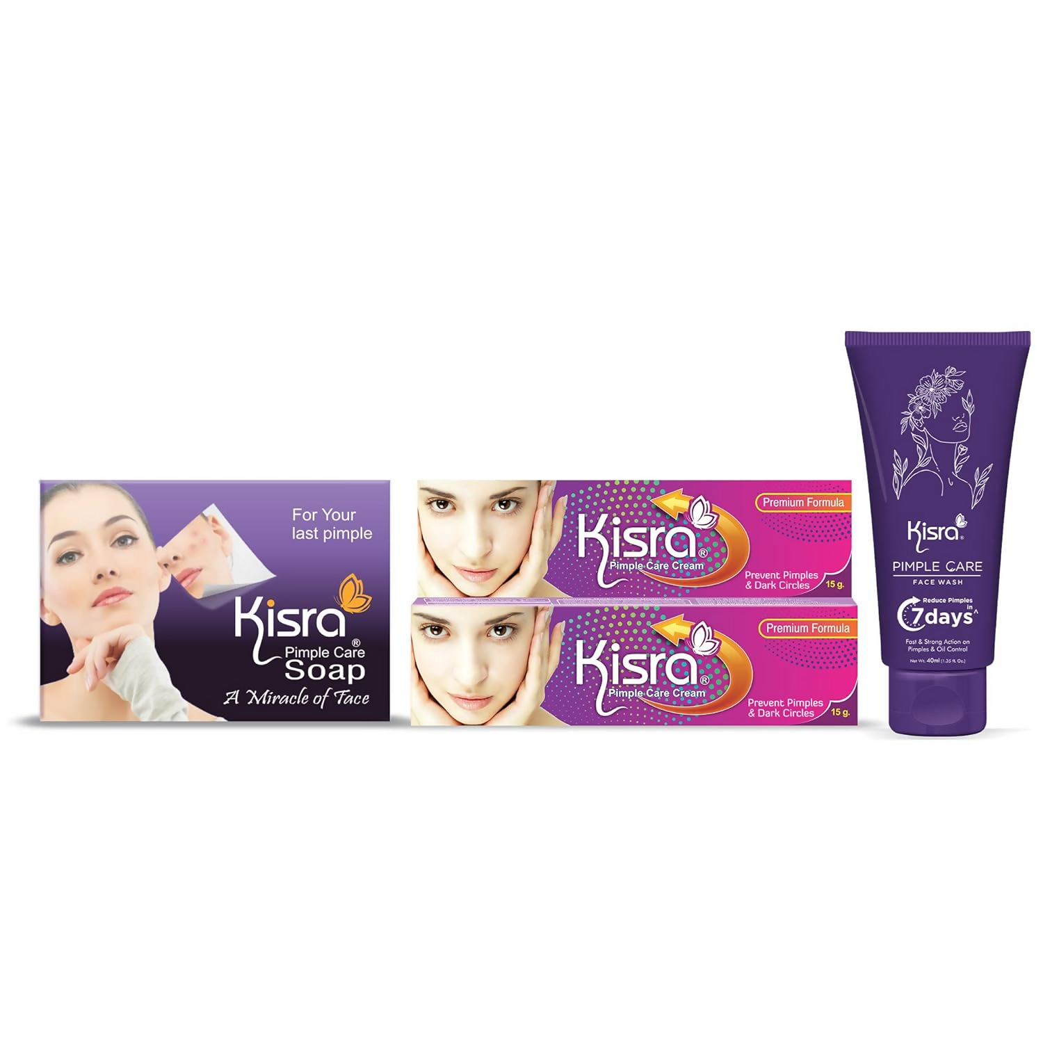 Kisra Ultimate Anti Acne - Pimple & Dark Spot Care Kit - Distacart