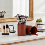 Thumbnail for London Prime Cosmetics Brush Holder Cylinder Shaped Orange Rust