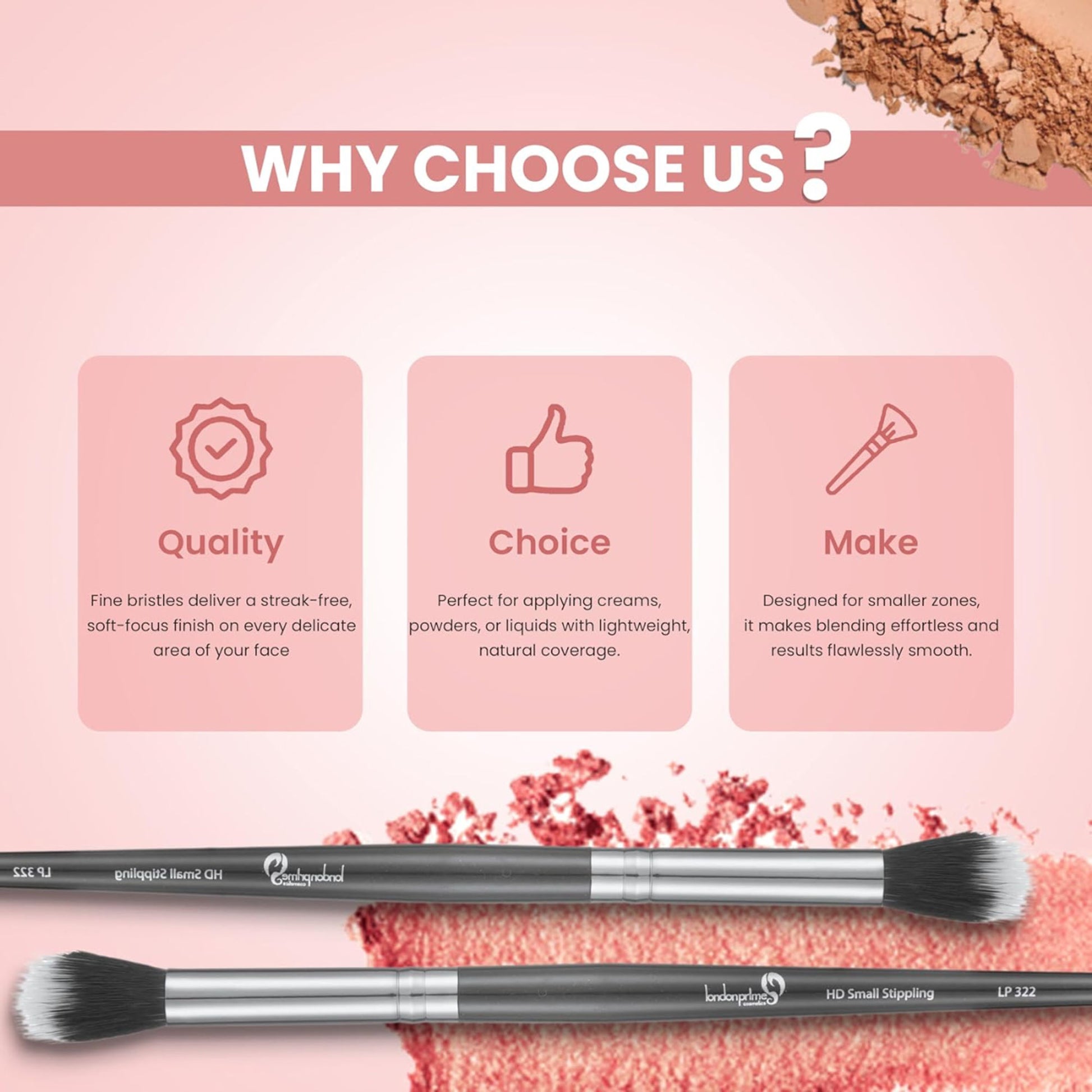 London Prime HD Small Stippling   LP322 ( Formerly London Pride Cosmetics )