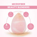 Thumbnail for London Prime Microfiber Velvet Sponge   Marble Pink ( Formerly London Pride Cosmetics )