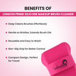 Thumbnail for London Prime Silicone Makeup Brush Cleaner   Pink ( Formerly London Pride Cosmetics )