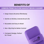 Thumbnail for London Prime Silicone Makeup Brush Cleaner   Purple ( Formerly London Pride Cosmetics )