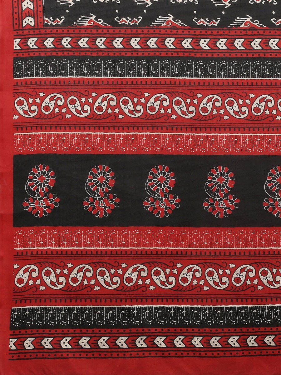 Anouk Ethnic Motifs Printed Art Silk Bhagalpuri Saree - Distacart