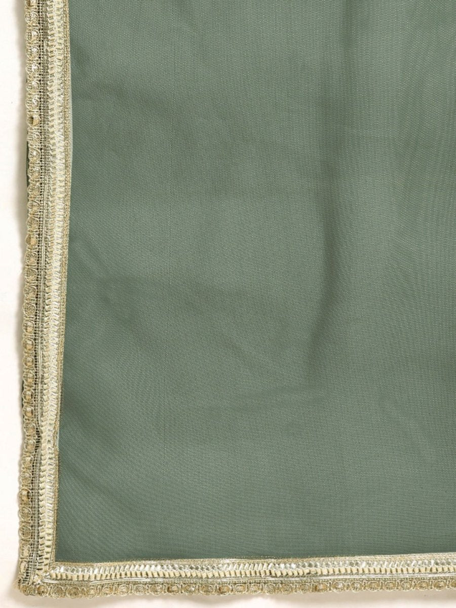 All About You Women Women Green Ethnic Motifs Printed Kurta with Trousers & With Dupatta - Distacart