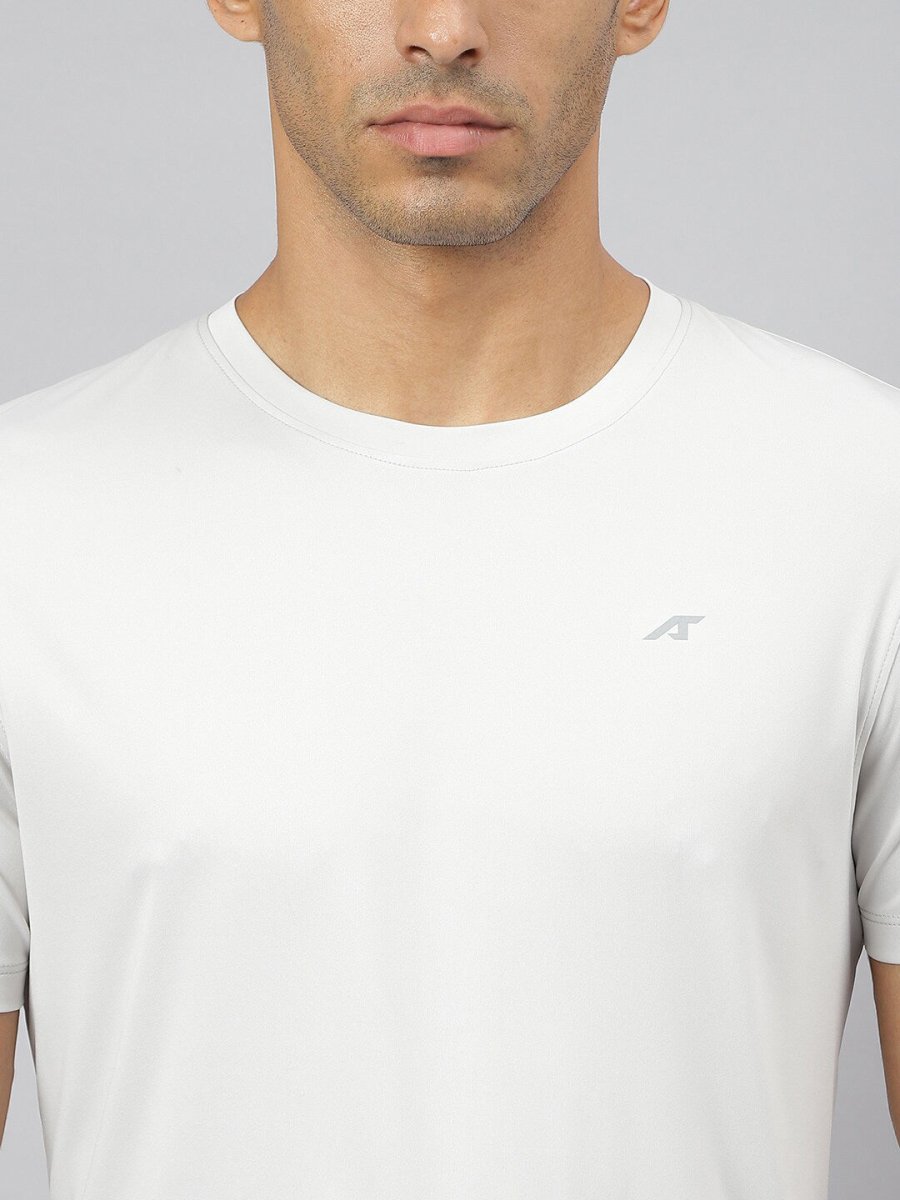 Alcis Men Anti-Static Soft-Touch Slim-Fit Sports for All Round Neck T-Shirt - Distacart
