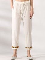 Thumbnail for Anouk Floral Printed Angrakha Pure Cotton Straight Kurta with Trousers & Dupatta