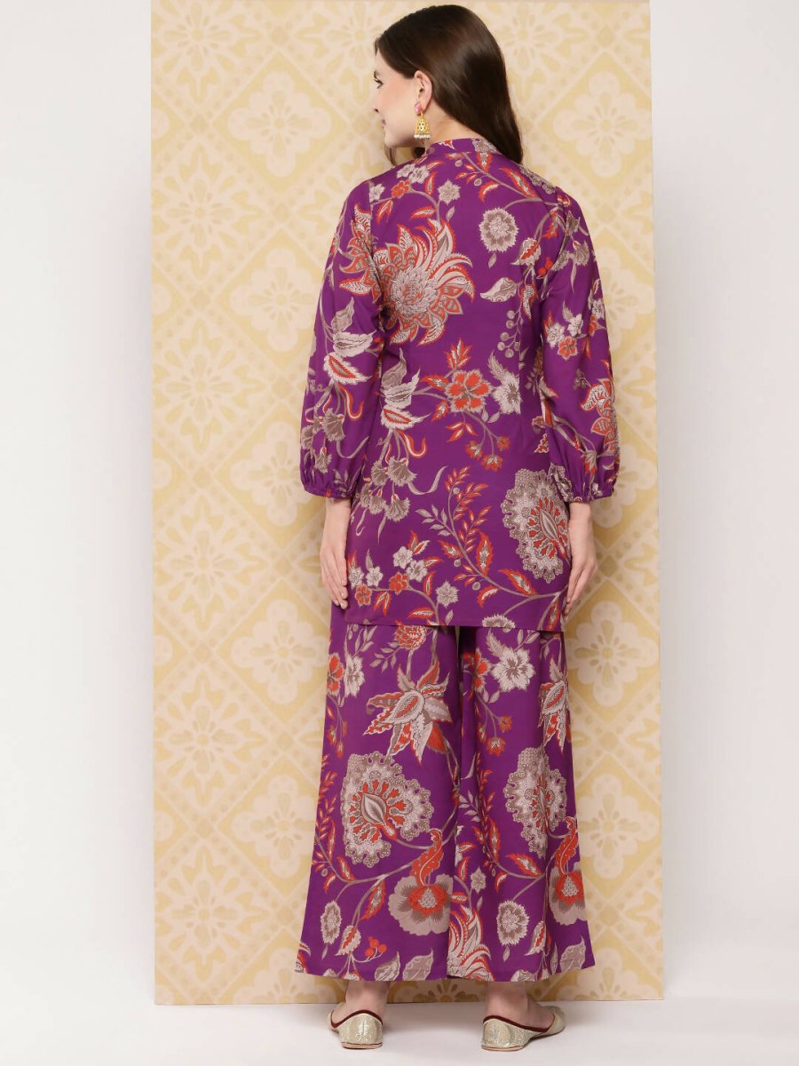 Ahalyaa Women's Traditional Wear Co-ods - Purple - Distacart