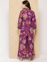 Thumbnail for Ahalyaa Women's Traditional Wear Co-ods - Purple - Distacart