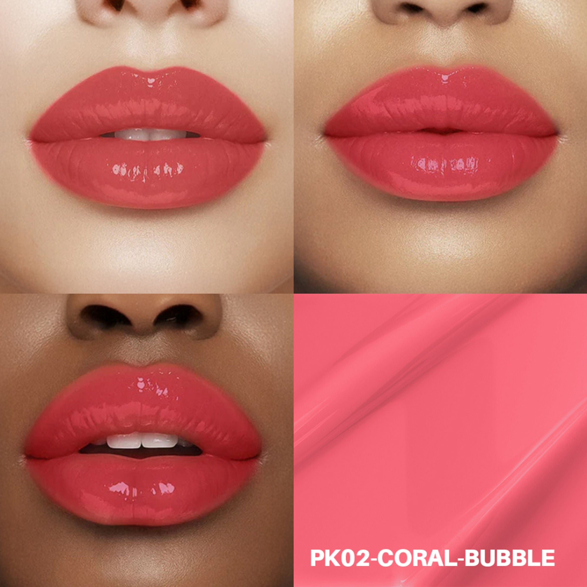 PINKFLASH Watery Transferproof Lip Tint - Pk02 Coral Bubble - Distacart
