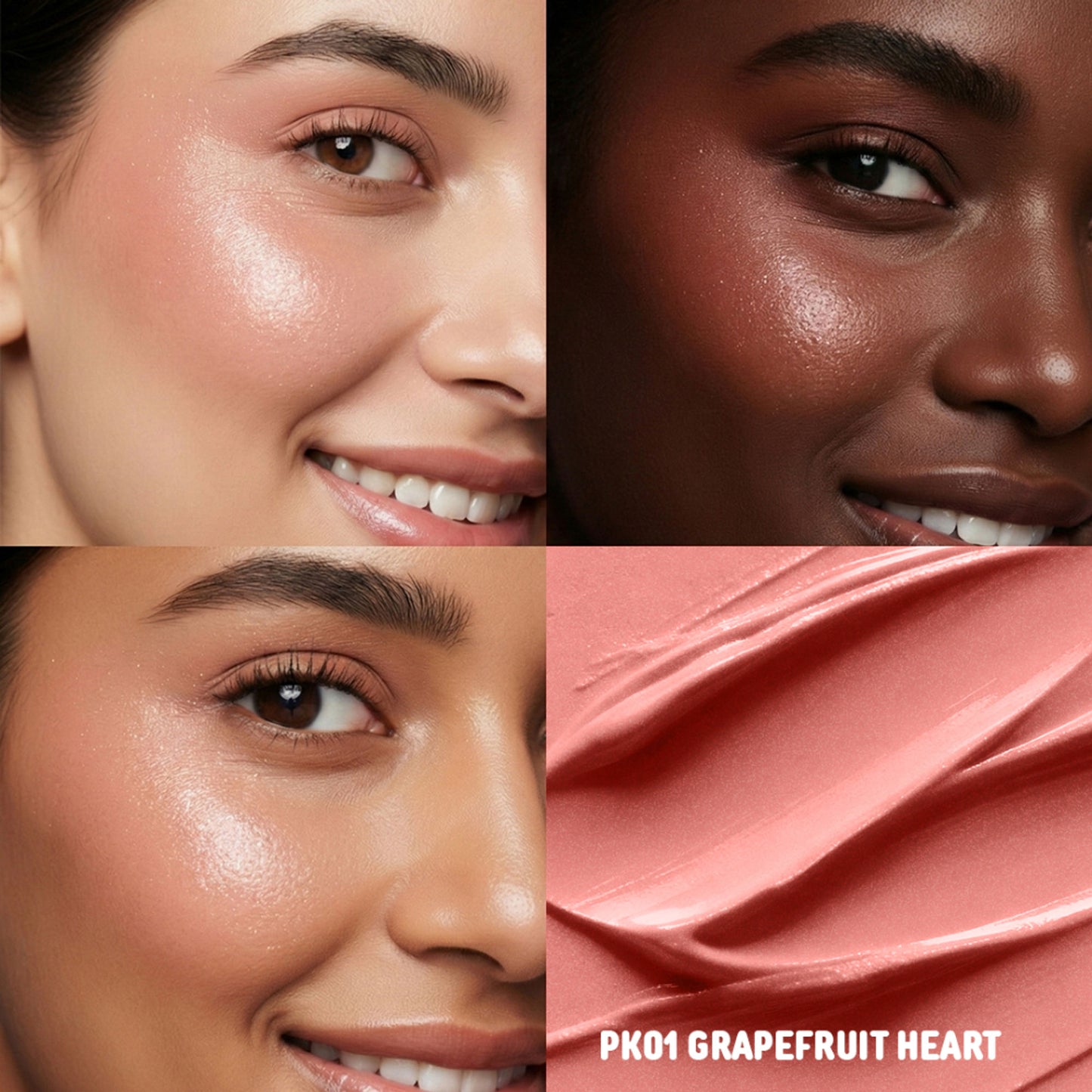 PINKFLASH Dewy Blush Stick - Pk01 Grapefruit Heart - Distacart
