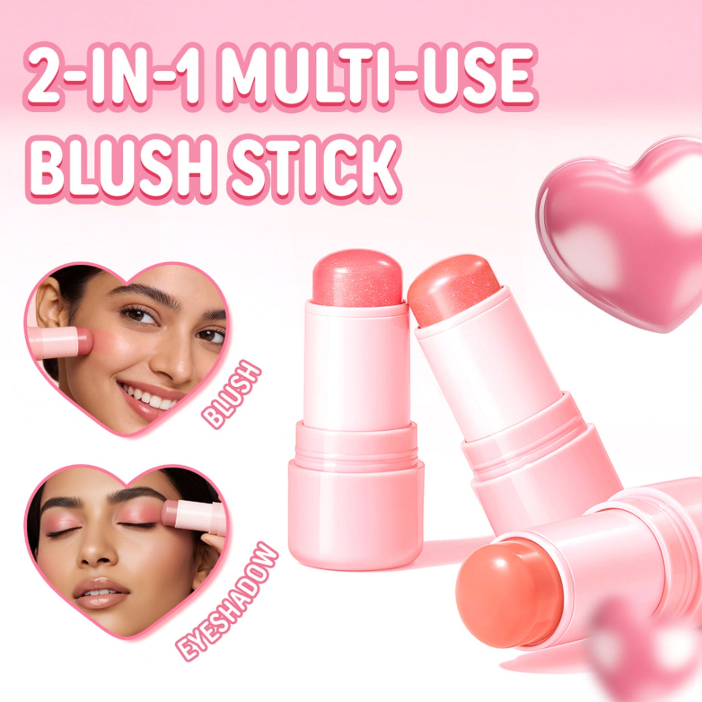 PINKFLASH Dewy Blush Stick - Pk01 Grapefruit Heart - Distacart