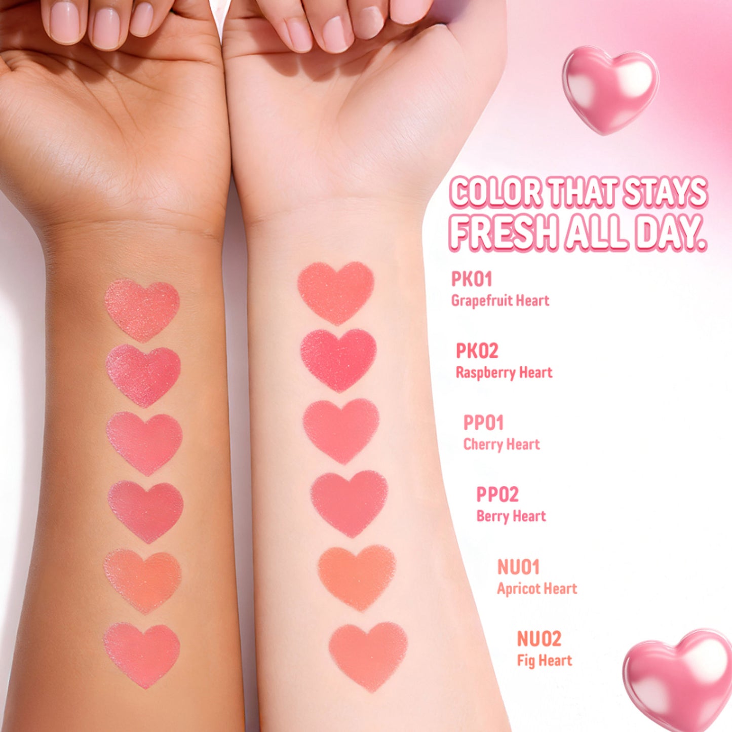 PINKFLASH Dewy Blush Stick - Pk01 Grapefruit Heart - Distacart