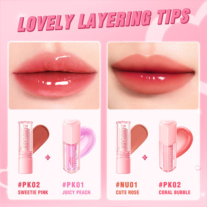 PINKFLASH Lasting Matte Lipstick - NU01 Cute Rose - Distacart