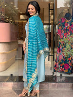 Thumbnail for Kalini Floral Yoke Design Kurta With Trousers & Dupatta - Distacart