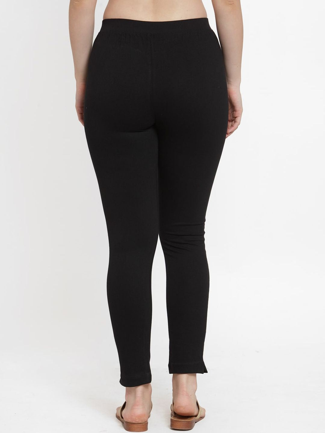 TAG 7 Women Pack Of 2 Solid Straight-Fit Ankle-Length Leggings - Distacart