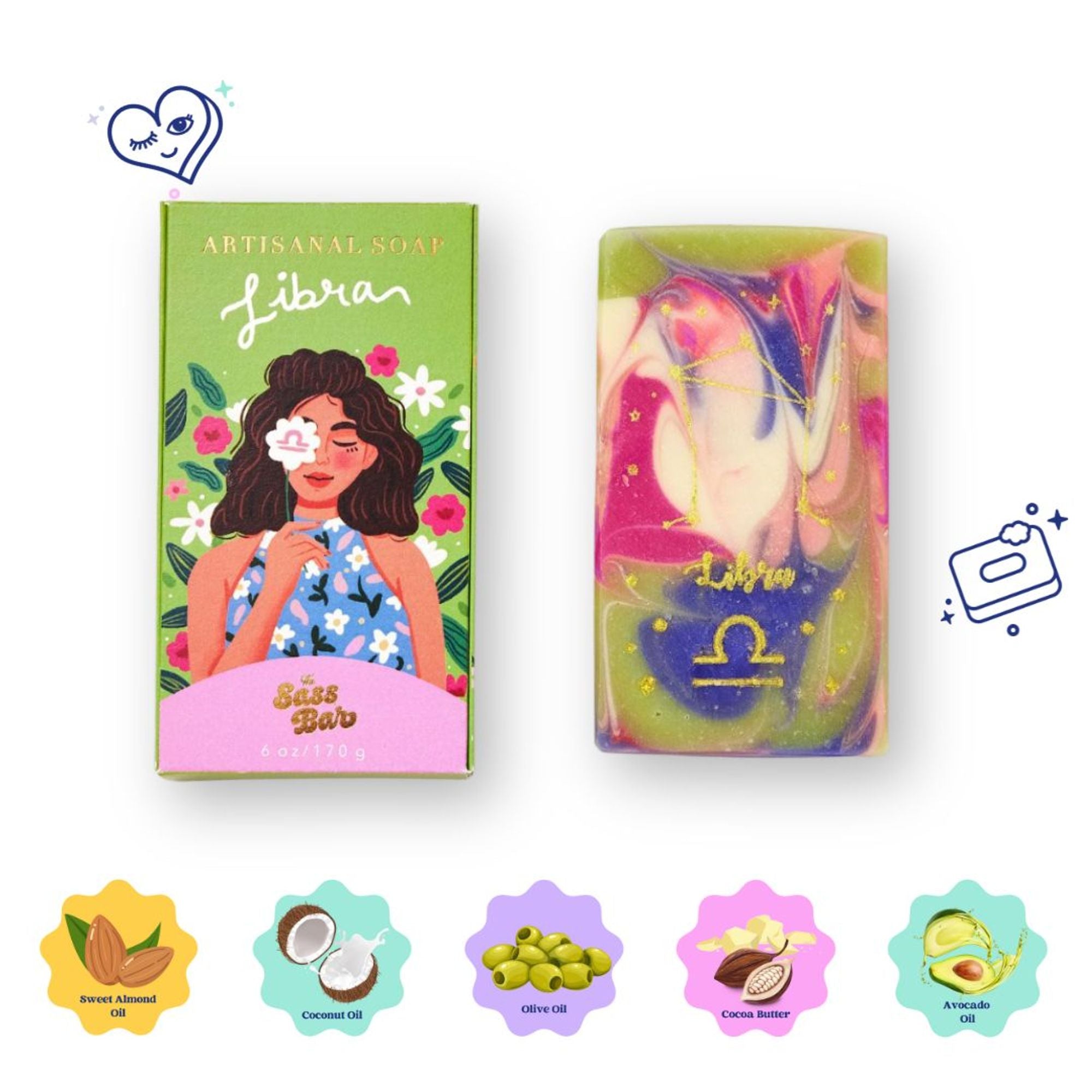 The Sass Bar Libra Star Sign Soap - Distacart
