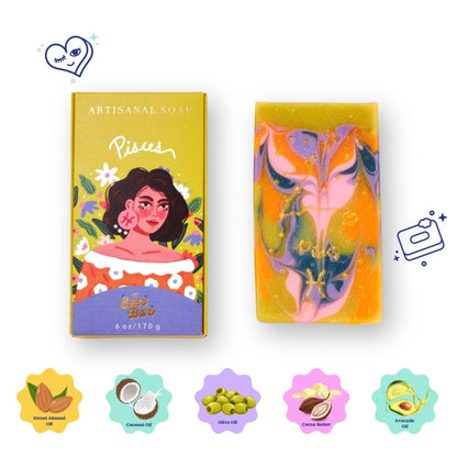 The Sass Bar Pisces Star Sign Soap - Distacart