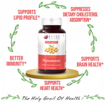 Thumbnail for bliss welness heart health phytosterols high potency lipid support veg capsule