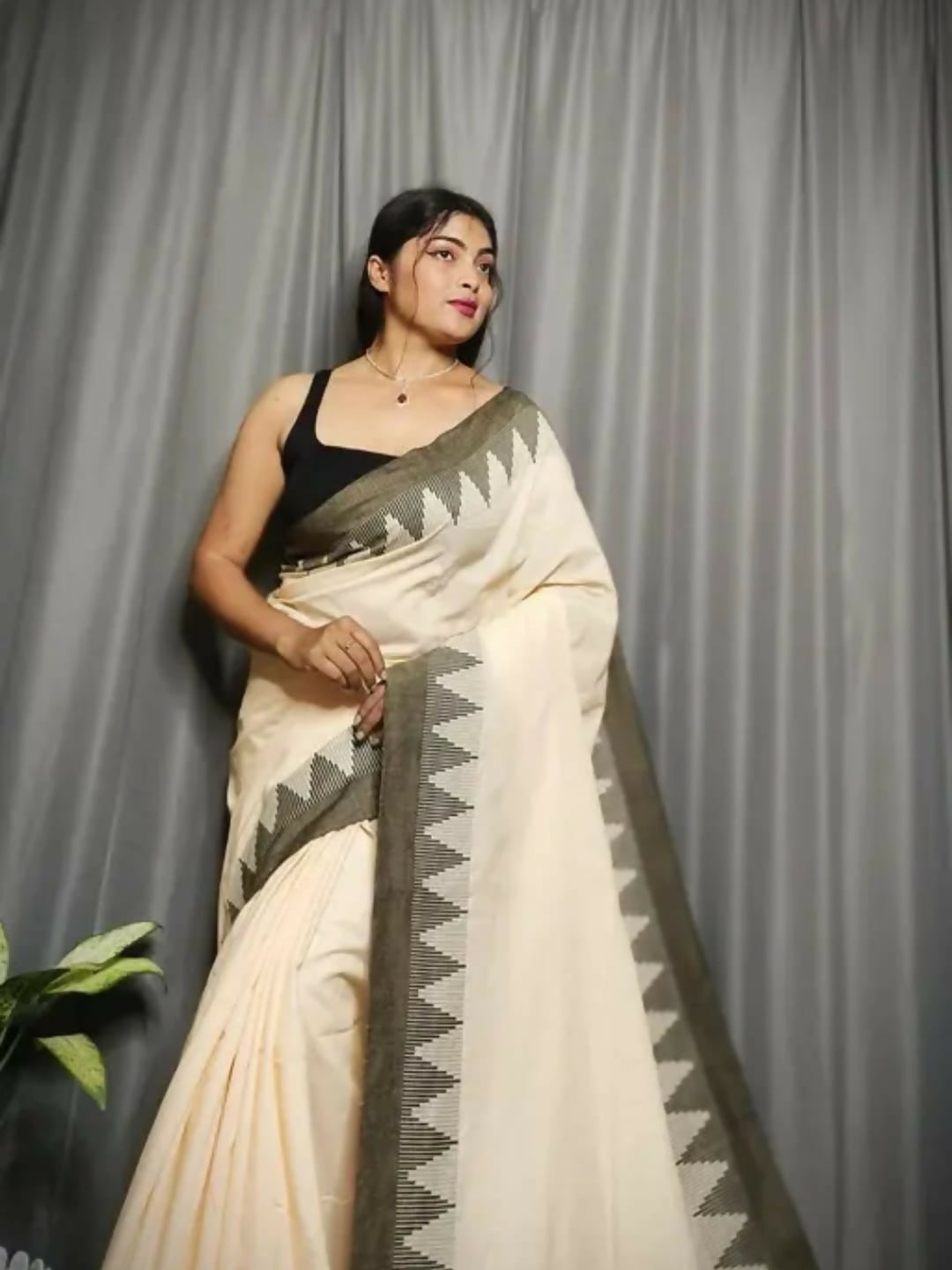 ECDCPKCHTempleSareeOffWhite